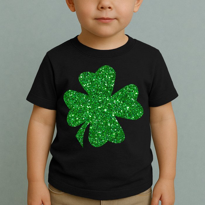 Sparkle Clover Irish For St Patricks & Pattys Day Toddler T-Shirt