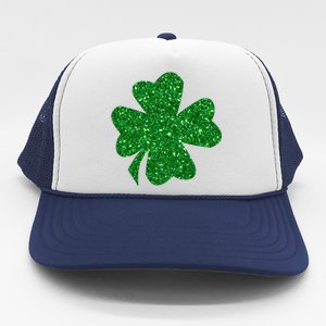 Sparkle Clover Irish For St Patricks & Pattys Day Trucker Hat