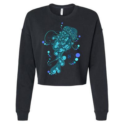 String Cheese Incident Jelly Fish Cropped Pullover Crew