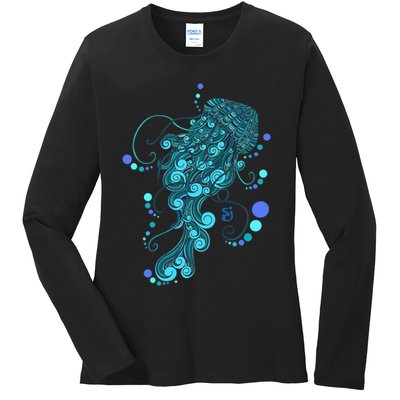 String Cheese Incident Jelly Fish Ladies Long Sleeve Shirt