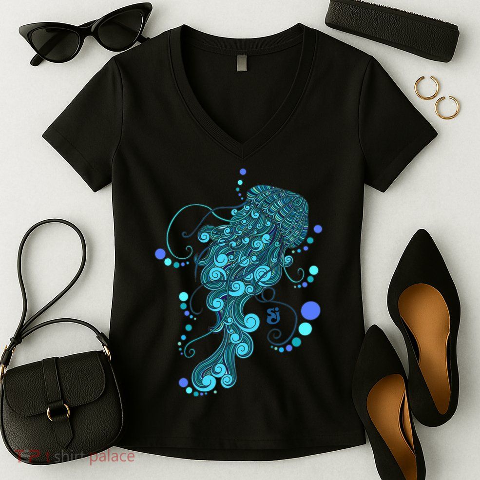 String Cheese Incident Jelly Fish Women's V-Neck T-Shirt