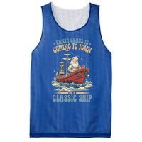 Santa Claus Is Coming To Town Classic Ship Sailing Lover Gift Mesh Reversible Basketball Jersey Tank