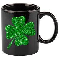 Sparkle Clover Irish Shirt For St Patricks &Amp; Pattys Day 11oz C Handle Ceramic Mug
