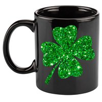 Sparkle Clover Irish Shirt For St Patricks &Amp; Pattys Day 11oz C Handle Ceramic Mug