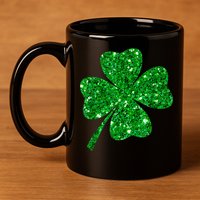 Sparkle Clover Irish Shirt For St Patricks &Amp; Pattys Day 11oz C Handle Ceramic Mug