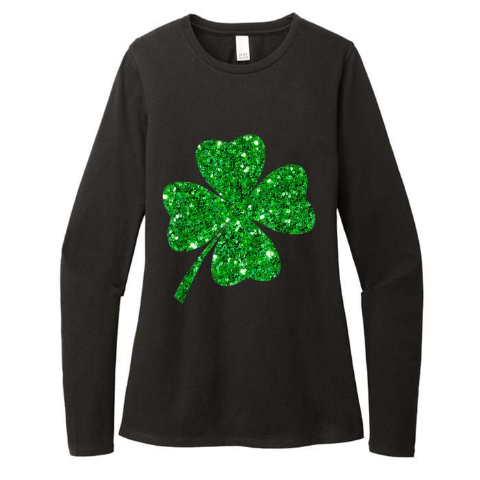 Sparkle Clover Irish Shirt For St Patricks &Amp; Pattys Day Womens CVC Long Sleeve Shirt