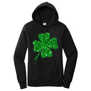 Sparkle Clover Irish Shirt For St Patricks &Amp; Pattys Day Women's Pullover Hoodie