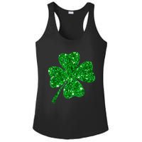 Sparkle Clover Irish Shirt For St Patricks &Amp; Pattys Day Ladies PosiCharge Competitor Racerback Tank