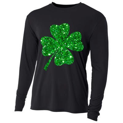 Sparkle Clover Irish Shirt For St Patricks &Amp; Pattys Day Cooling Performance Long Sleeve Crew