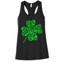 Sparkle Clover Irish Shirt For St Patricks &Amp; Pattys Day Women's Racerback Tank