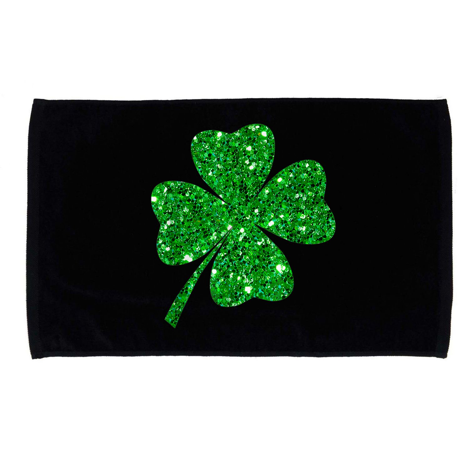 Sparkle Clover Irish Shirt For St Patricks &Amp; Pattys Day Microfiber Hand Towel