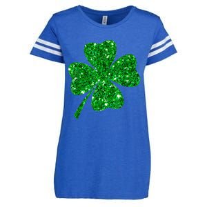 Sparkle Clover Irish Shirt For St Patricks &Amp; Pattys Day Enza Ladies Jersey Football T-Shirt