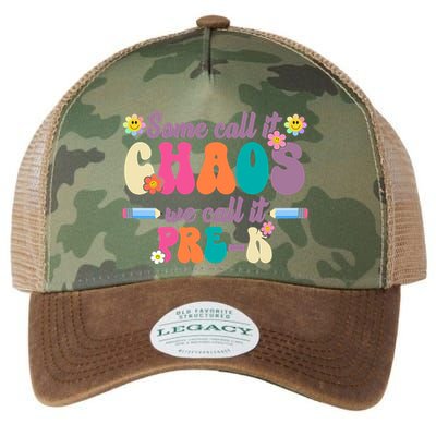 Some Call It Chaos We Call It Pre K Legacy Tie Dye Trucker Hat