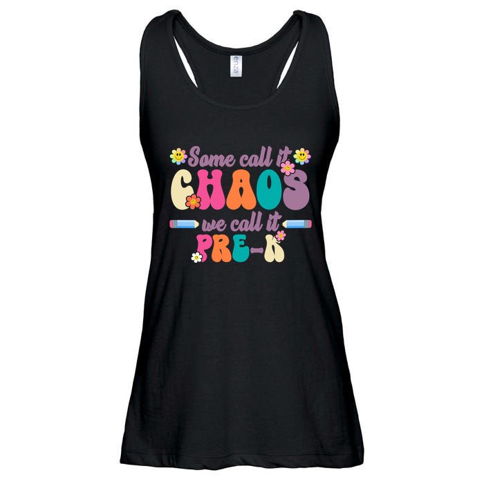 Some Call It Chaos We Call It Pre K Ladies Essential Flowy Tank