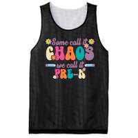 Some Call It Chaos We Call It Pre K Mesh Reversible Basketball Jersey Tank