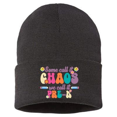 Some Call It Chaos We Call It Pre K Sustainable Knit Beanie
