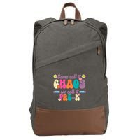 Some Call It Chaos We Call It Pre K Cotton Canvas Backpack