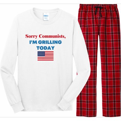 Sorry Communists IM Grilling Today Long Sleeve Pajama Set