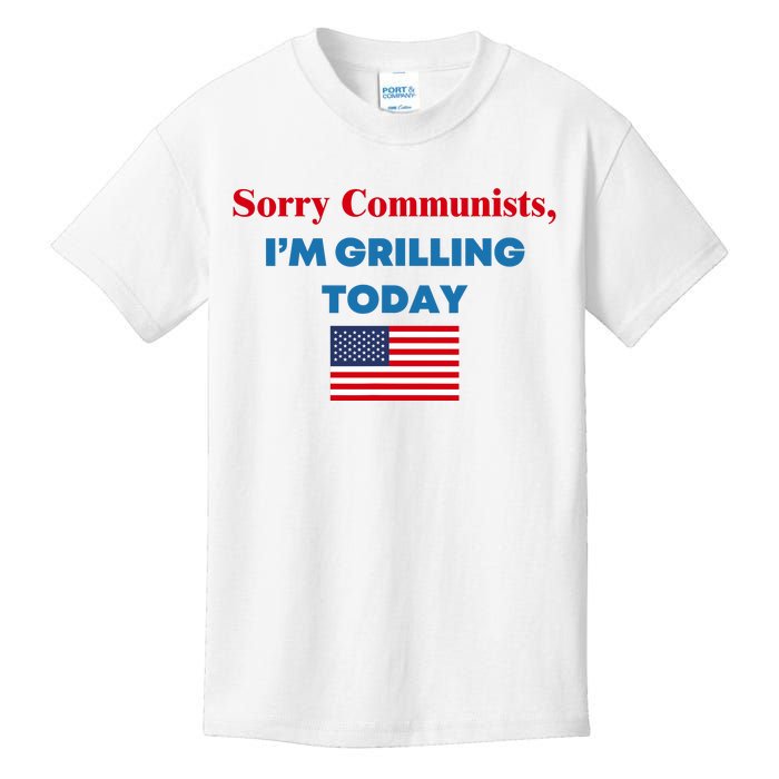 Sorry Communists IM Grilling Today Kids T-Shirt