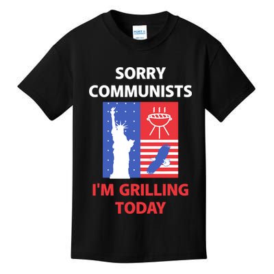 Sorry Communists IM Grilling Today Kids T-Shirt