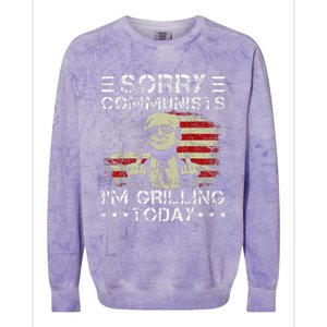 Sorry Communists IM Grilling Today Colorblast Crewneck Sweatshirt