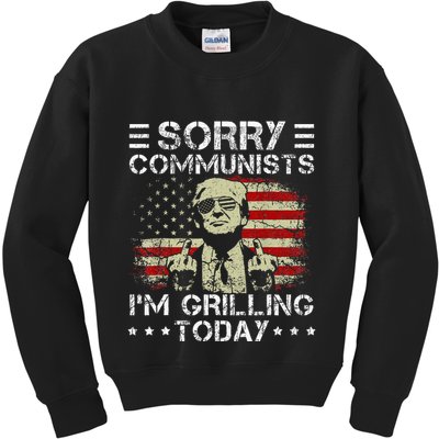 Sorry Communists IM Grilling Today Kids Sweatshirt