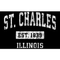 St. Charles Illinois Il Vintage Sports Bumper Sticker