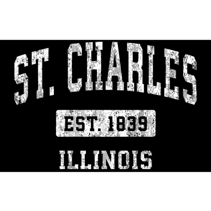 St. Charles Illinois Il Vintage Sports Bumper Sticker