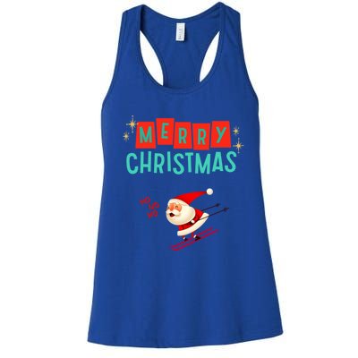 Santa Claus Is Coming Merry Christmas Cute Gift Women's Racerback Tank