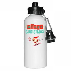 Santa Claus Is Coming Merry Christmas Cute Gift Aluminum Water Bottle