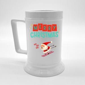 Santa Claus Is Coming Merry Christmas Cute Gift Beer Stein