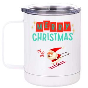 Santa Claus Is Coming Merry Christmas Cute Gift 12 oz Stainless Steel Tumbler Cup