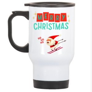 Santa Claus Is Coming Merry Christmas Cute Gift Stainless Steel Travel Mug