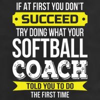 Softball Coach If At First You Dont Succeed Funny Trucker Hat