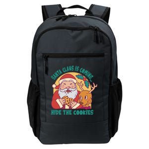 Santa Claus Is Coming Hide The Cookies Christmas Gift Daily Commute Backpack