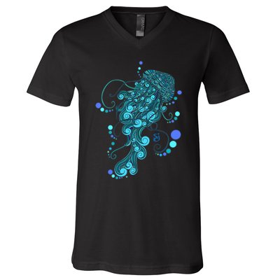 String Cheese Incident Jelly Fish V-Neck T-Shirt