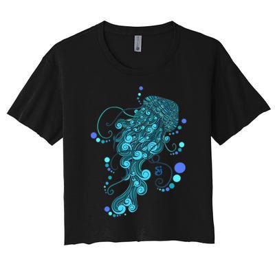 String Cheese Incident Jelly Fish Women's Crop Top Tee