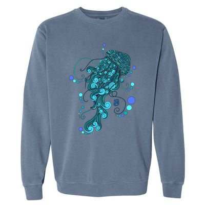 String Cheese Incident Jelly Fish Garment-Dyed Sweatshirt