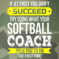 Softball Coach If At First You Dont Succeed Funny Legacy Tie Dye Trucker Hat