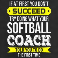Softball Coach If At First You Dont Succeed Funny Trucker Hat