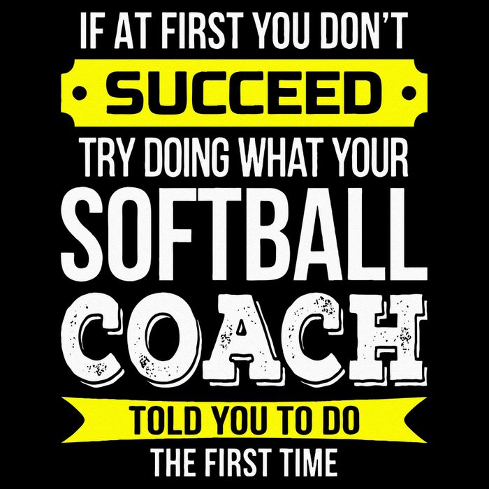 Softball Coach If At First You Dont Succeed Funny Visor
