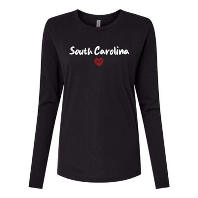 South Carolina I Love South Carolina Classic Womens Cotton Relaxed Long Sleeve T-Shirt