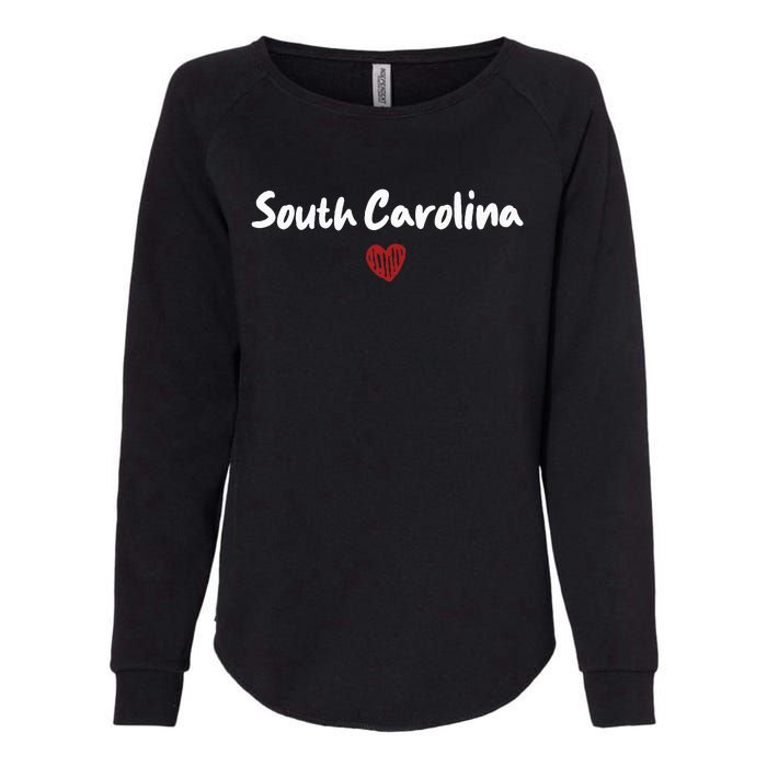 South Carolina I Love South Carolina Classic Womens California Wash Sweatshirt