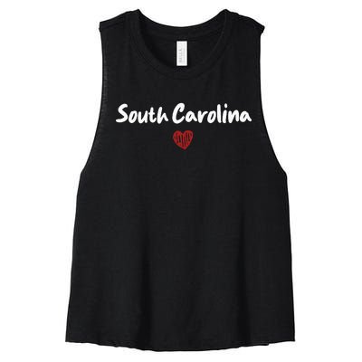 South Carolina I Love South Carolina Classic Women's Racerback Cropped Tank