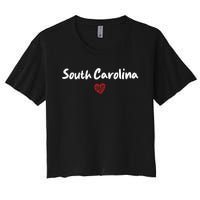 South Carolina I Love South Carolina Classic Women's Crop Top Tee