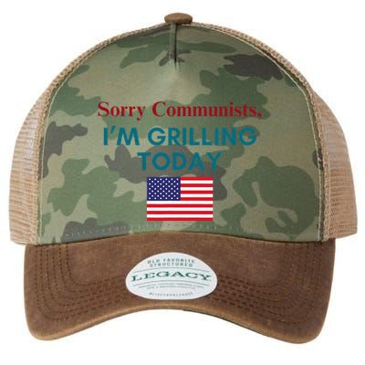 Sorry Communists IM Grilling Today Legacy Tie Dye Trucker Hat