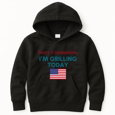 Sorry Communists IM Grilling Today Kids Hoodie