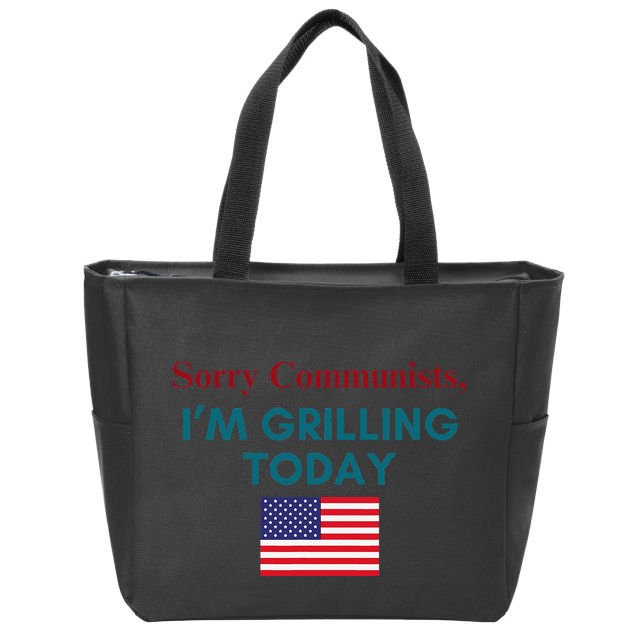 Sorry Communists IM Grilling Today Zip Tote Bag