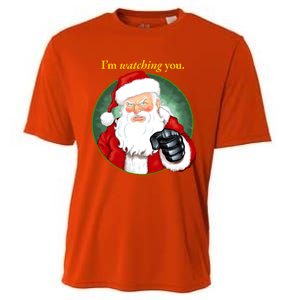 Santa Claus IM Watching You Funny Christmas Cool Gift Cooling Performance Crew T-Shirt