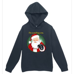 Santa Claus IM Watching You Funny Christmas Cool Gift Urban Pullover Hoodie